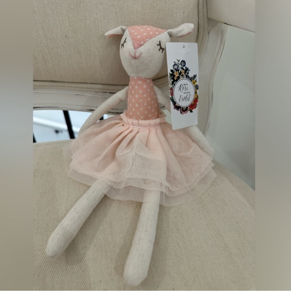 NWT Miss Rose Sister Violet Small Sleepy Deer Handmade in Australia 🩰